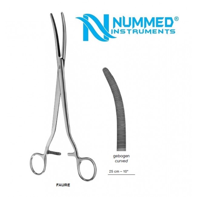 Faure Forceps,Curved, 25 cm